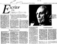 Escritor de cuerpo entero  [artículo].