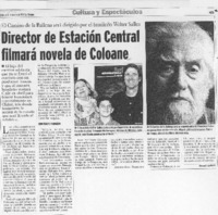 Director de Estación Central filmará novela de Coloane