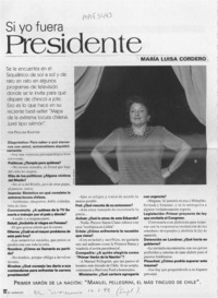 Si yo fuera presidente