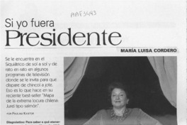 Si yo fuera presidente