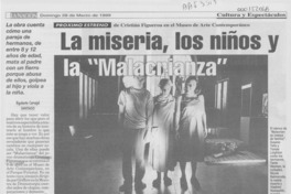 La miseria, los niños y la "Malacrianza"