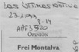 Frei Montalva  [artículo] Filebo.