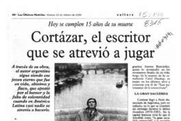 Cortázar, el escritor que se atrevió a jugar