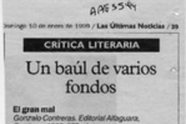 Un baúl de varios fondos  [artículo] Javier Aspurúa.