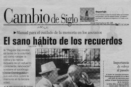 El sano hábito de los recuerdos  [artículo] Marcel Socías.