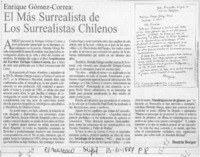 El más surrealista de los surrealistas chilenos  [artículo] Beatriz Berger.