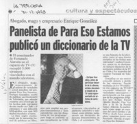 Panelista de "Para eso estamos" publicó un diccionario de la TV