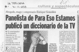 Panelista de "Para eso estamos" publicó un diccionario de la TV