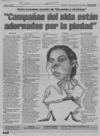 "Campañas del sida están adornadas por la piedad"  [artículo] Willy Haltenhoff.