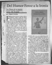 Del humor feroz a la ironía  [artículo] Miguel Arteche.