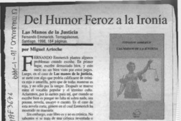 Del humor feroz a la ironía  [artículo] Miguel Arteche.