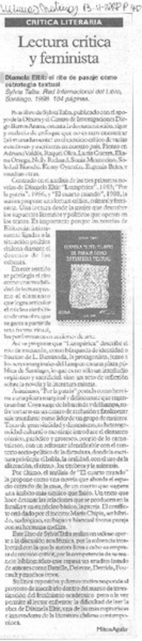 Lectura crítica y feminista