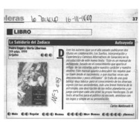 La sabiduría del zodíaco  [artículo] Carlos Maldonado R.