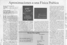 Aproximaciones a una física poética  [artículo] Jessica Atal.
