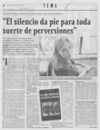"El silencio da pie para toda suerte de perversiones"
