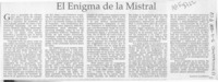 El enigma de la Mistral  [artículo] Antonio Landauro.