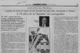 A 50 años de la "hazaña" de Larraguibel  [artículo].