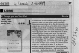 El tiempo que nos tocó vivir  [artículo] Carlos Maldonado R.