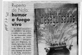 Humor a fuego vivo  [artículo].