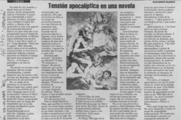 Tensión apocalíptica en una novela  [artículo] Guillermo Blanco.