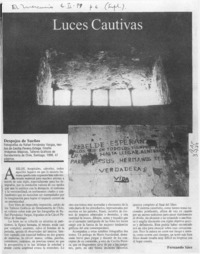 Luces cautivas  [artículo] Fernando Sáez.