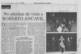 No pierdan de vista a Roberto Ancavil