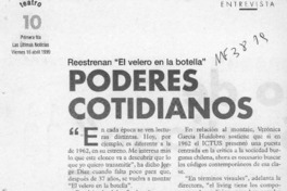 Poderes cotidianos  [artículo] Marcela de Pablo.