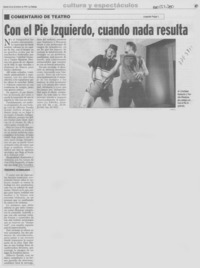 Con el pie izquierdo, cuando nada resulta