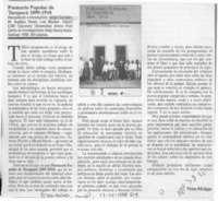 Poemario popular de Tarapacá 1899-1910  [artículo] Vera-Meiggs.