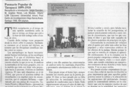Poemario popular de Tarapacá 1899-1910  [artículo] Vera-Meiggs.