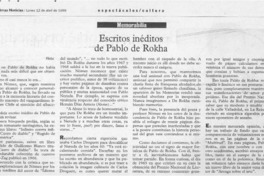 Escritos inéditos de Pablo de Rokha  [artículo] Filebo.