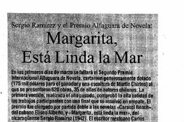 Margarita, está linda la mar