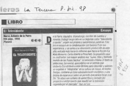 El televidente  [artículo] Carlos Maldonado R.