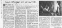 Bajo el signo de lo secreto  [artículo] Carolina Andonie Dracos.