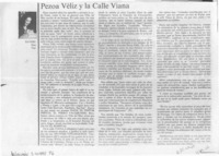 Pezoa Véliz y la calle Viana  [artículo] Sara Vial.