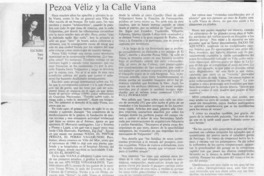 Pezoa Véliz y la calle Viana  [artículo] Sara Vial.