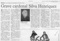 Grave cardenal Silva Henríquez  [artículo].
