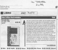 Guía crítica gastronómica