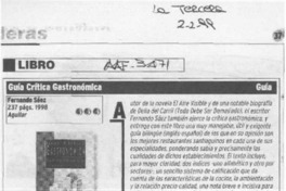 Guía crítica gastronómica