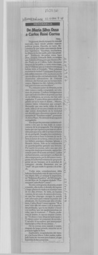 De María Silva Ossa a Carlos René Correa