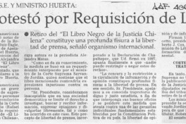 SIP protestó por requisición de libro  [artículo].