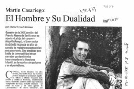 El hombre y su dualidad  [artículo] María Teresa Cárdenas.