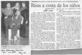 Risas a costa de los niños  [artículo] Ana María Blanco.