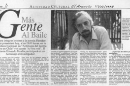 Más gente al baile  [artículo].