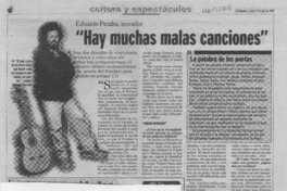 "Hay muchas malas canciones"  [artículo] Rafael Valle M.