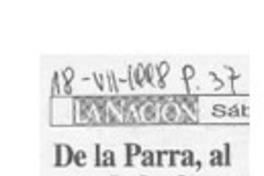 De la Parra, al otro lado de la trinchera  [artículo].