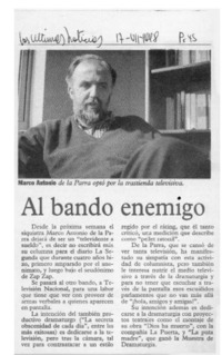 Al bando enemigo  [artículo].
