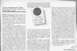 Teatro mutilado de Chile