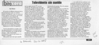 Televidente sin sueldo  [artículo] Hans Ehrmann.