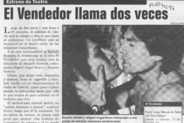El vendedor llama dos veces  [artículo] Leopoldo Pulgar I.